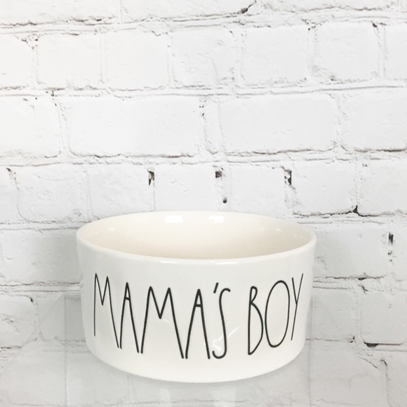 Rae Dunn “MAMA’S BOY” pet dish bowl